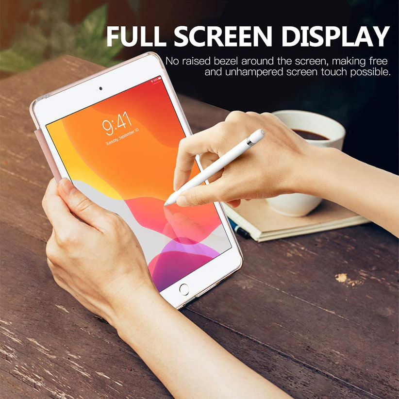 TTX Tablet Case for iPad 9th Generation 2021/iPad 8th Generation 2020/iPad 7th Generation 2019,Slim Translucent Hard PC Protective Smart Cover with Stand for iPad 10.2 inch